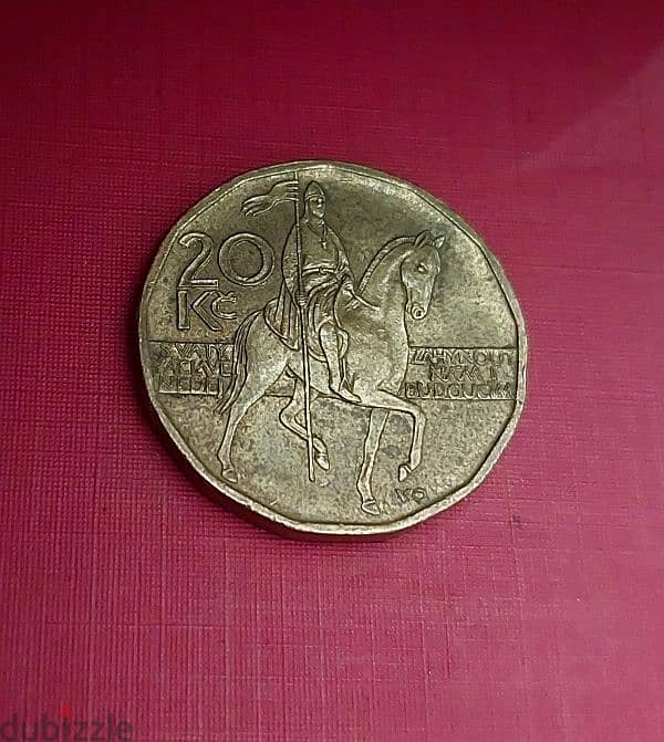 2004 Czech Republic 20 korun large coin 2