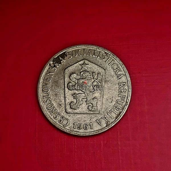 1961 czechoslovakia 10 Haleru Aluminium coin 1