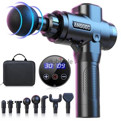 ANSGEC Massage Gun 30 Speeds with 8 Heads