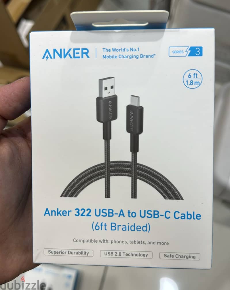 Anker 322 usb-a to usb-c cable (1.8m braided) Amazing & good offer 0