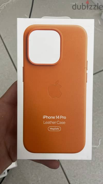 Leather case magsafe iphone 14 pro max orange Amazing & good offer