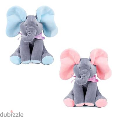 Electric Peekabo Elephant Plush Toy