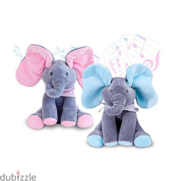 Electric Peekabo Elephant Plush Toy 1