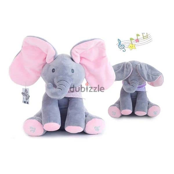 Electric Peekabo Elephant Plush Toy 2