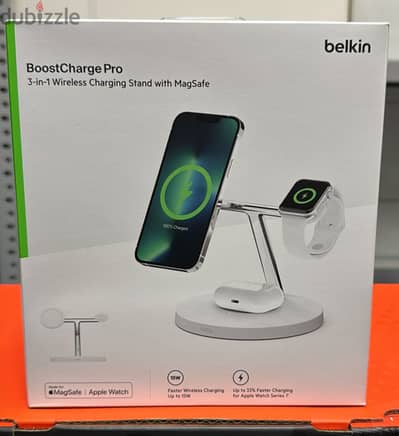 Belkin boost charger pro 3 in 1 wireless charging stand with magsafe