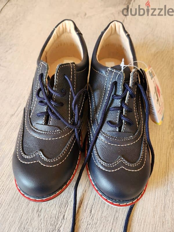 Leather boy shoes new 2