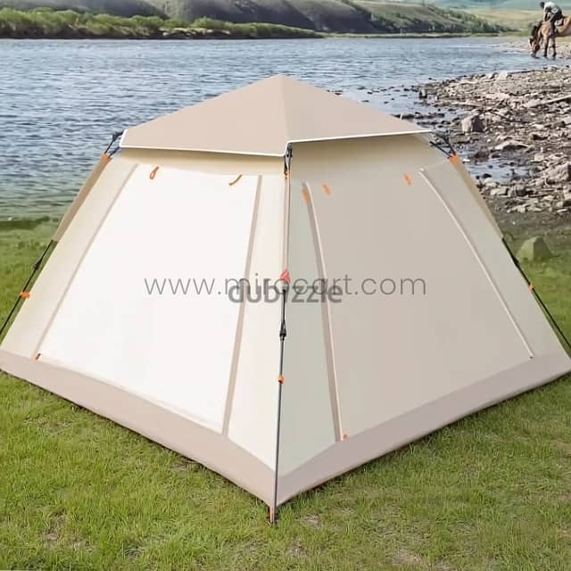 Automatic Camping Tent – 3-4 Person Pop-Up w/ Rainfly & Canopy 5