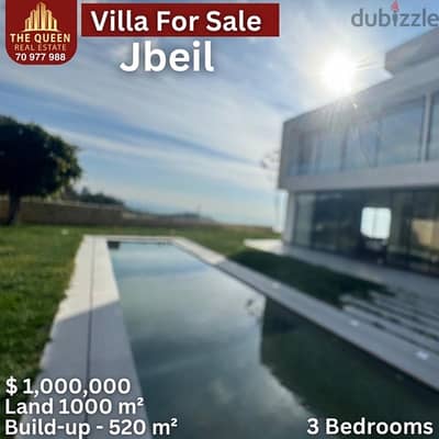 villa for sale in jbeil sea view فيللا للبيع في جبيل مطلة بحر