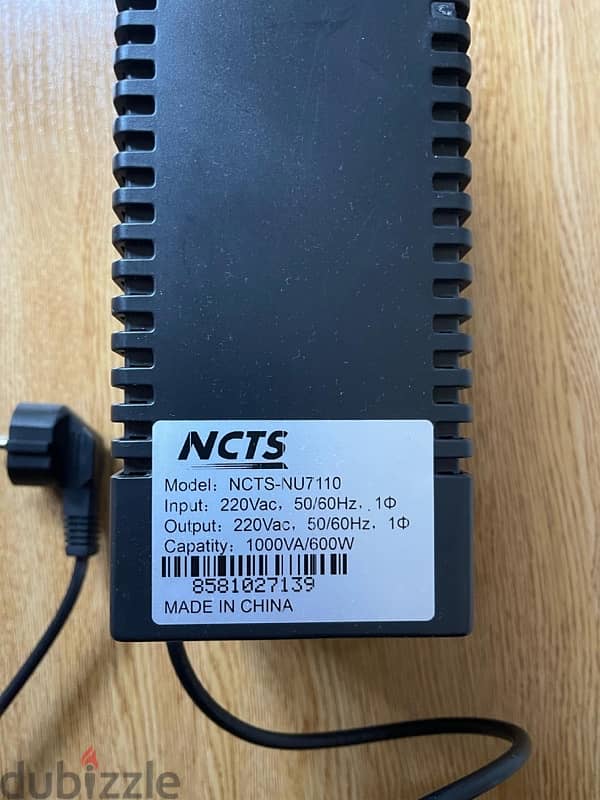 Ups NCTS 1000va/600w with 9 amps battery 1