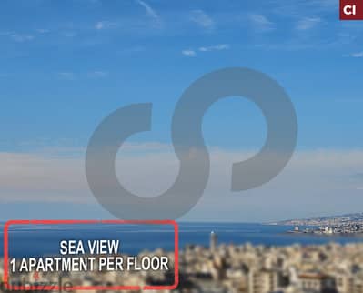 Sea view / 1 apartment per floor -Zouk mosbeh /ذوق مصبح  REF#CI118558