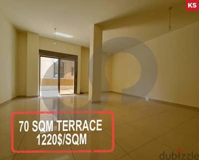 70SQM TERRACE- GREAT CATCH - Baabda Town/بعبدا  REF#KS116702