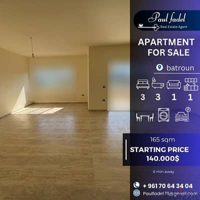 apartment for sale in batroun ( 6 min away )