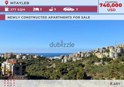 277m New constructed apartments for Sale in MTAYLEB unobstructed view