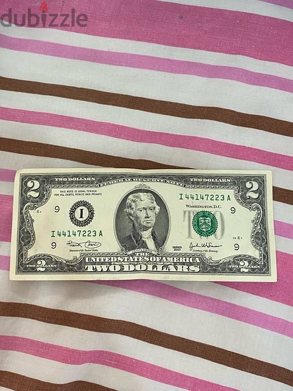 2$ bill for sale 2003 0