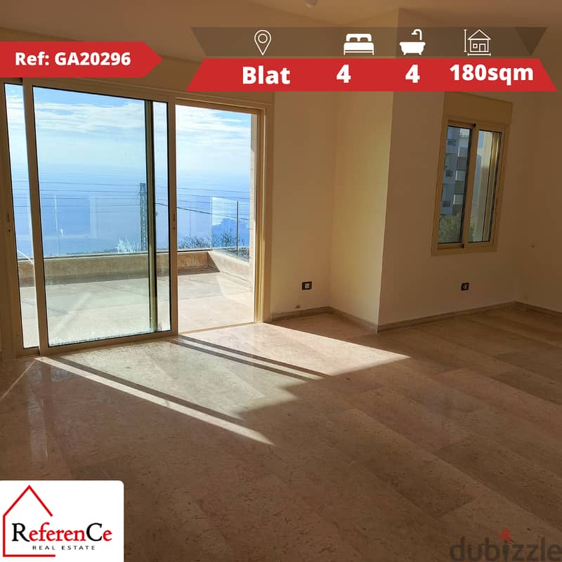 New apartment with terrace in Blat شقة جديدة مع تراس في بلاط 0