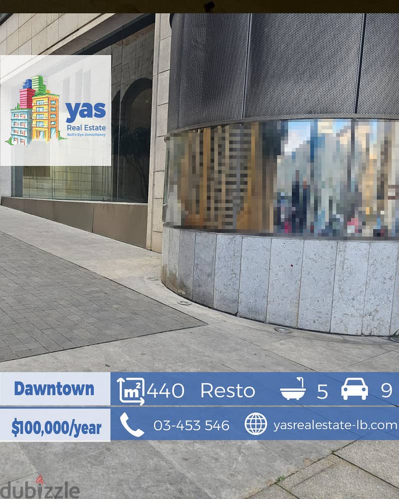 Downtown 440m2 | Restaurant | Ultra Prime Location | PA | 0