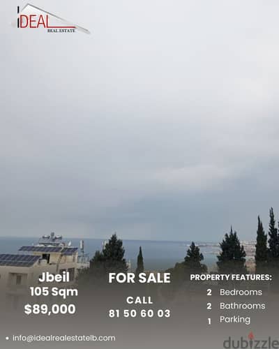 105 SQM Apartment for sale in Jbeil District REF#JH17493