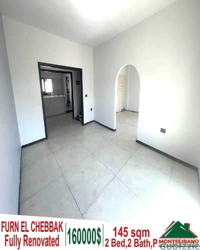 Fully Renovated 145 sqm Apartment for sale in Furn El Chebbak !!