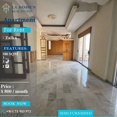 apartment for rent in zalka شقة للايجار في الزلقا