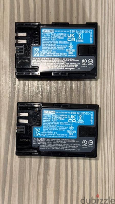 canon batteries  LP-E6NH 3