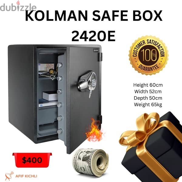 Kolman Safe Box all Sizes New 5