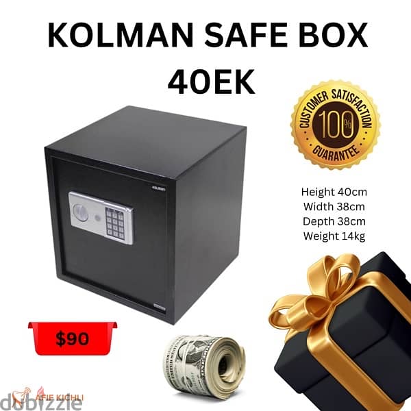 Kolman Safe Box all Sizes New 15