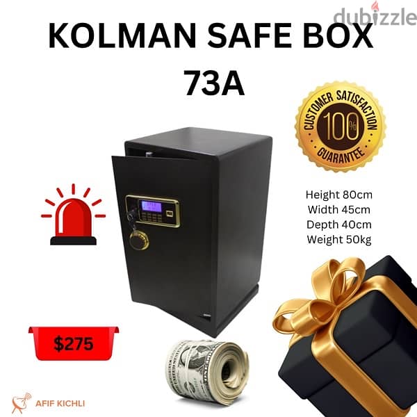 Kolman Safe Box all Sizes New 17