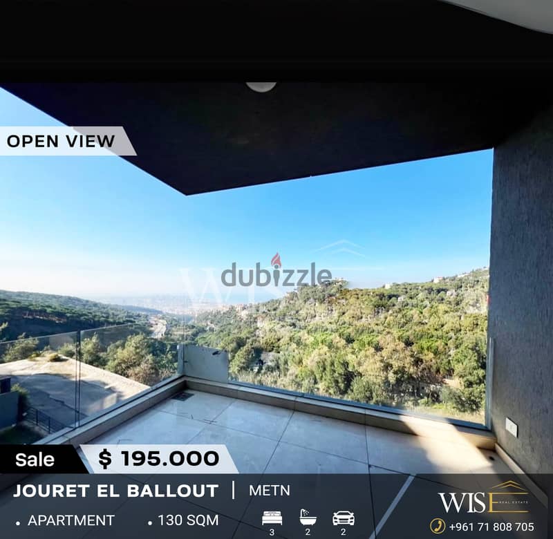 130 SQM apartment for SALE in Jouret El Ballout ! 0