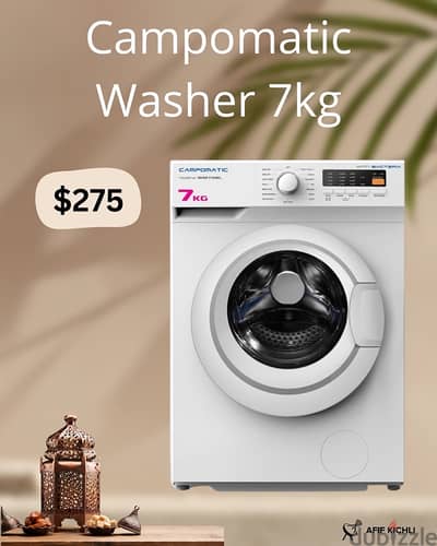 Campomatic Samsung 7kg Washing Machine غسالة كفالة شركة