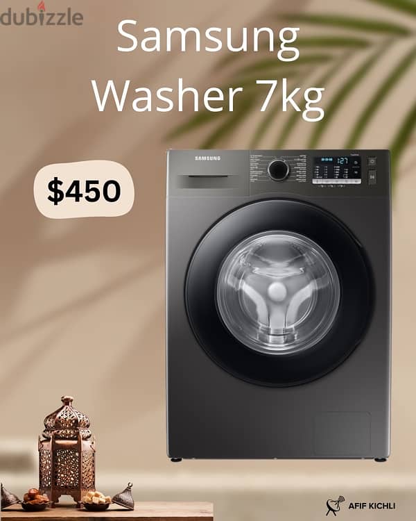 Campomatic Samsung 7kg Washing Machine غسالة كفالة شركة 1