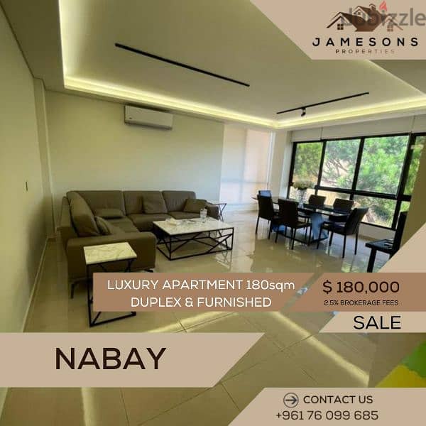 Furnished Apartment for sale Nabay شقة للبيع في ناباي 0