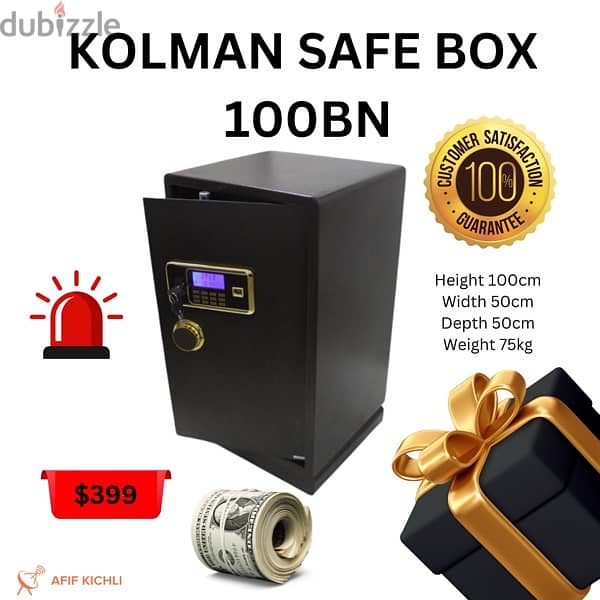 Kolman Safe Box all Sizes New 18