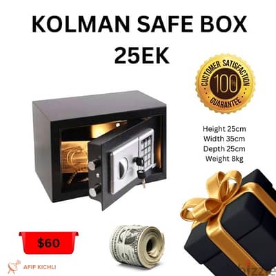 Kolman Safe Box all Sizes خزنات حديد جميع المقاسات