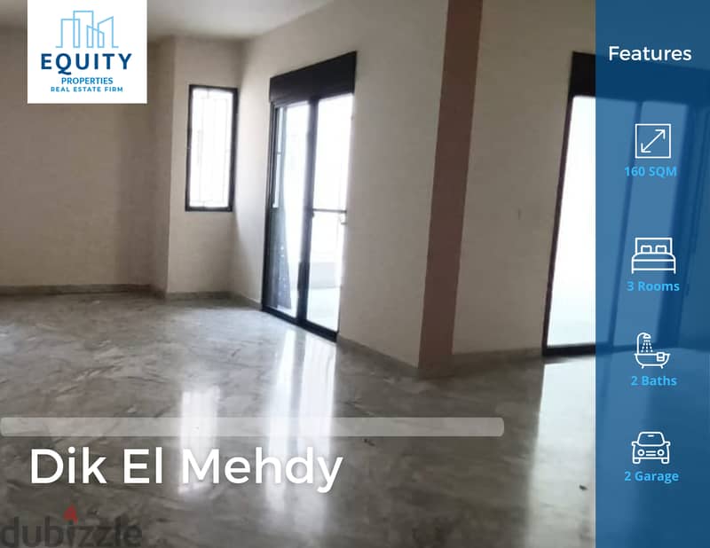 160 SQM Apartment For Rent In Dik El Mehdy شقة للإيجار #CK150130 0