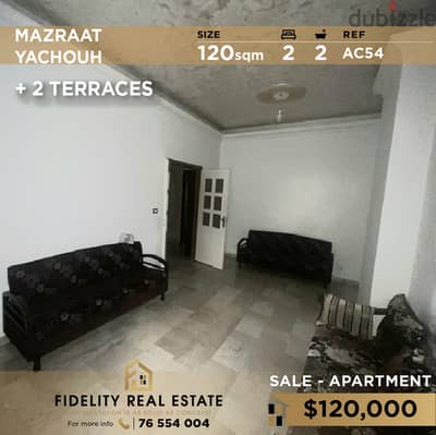 Apartment for sale in Mazraat Yachouh AC54 شقة للبيع في مزرعة يشوع