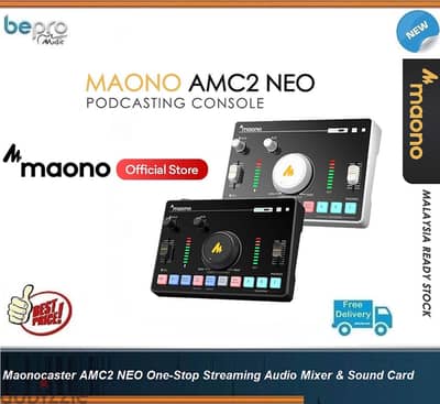 Maono AMC2 NEO One-Stop Streaming Audio Mixer & Sound Card