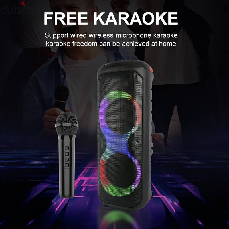 Sing-E Karaoke Speaker-2 Wheels Trolley 2x10” | ZQS10215 سبيكر 4