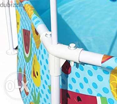 2.44 m x 51 cm pool with umbrella intex bestway مسبح بركة مع شمسية 1