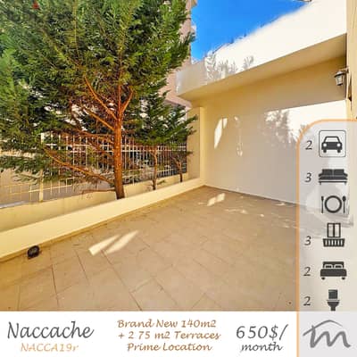 Naccash | Brand New 140m² + 75m² 2 Terraces | Prime Location | Catch