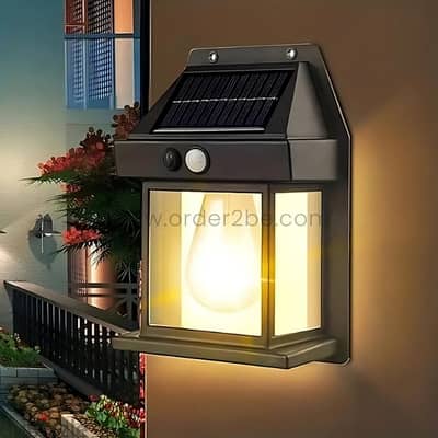 Solar-Powered Wall Lamp – Waterproof, Motion Sensor, Easy Install