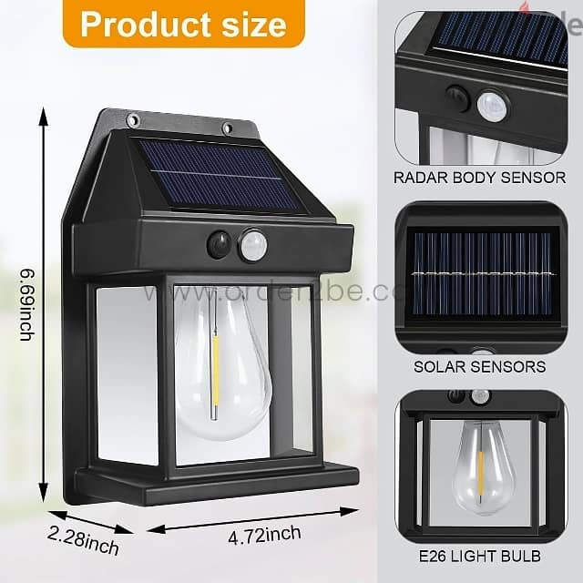 Solar-Powered Wall Lamp – Waterproof, Motion Sensor, Easy Install 9