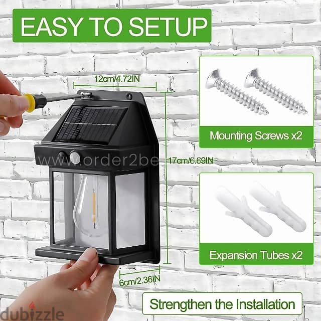 Solar-Powered Wall Lamp – Waterproof, Motion Sensor, Easy Install 10