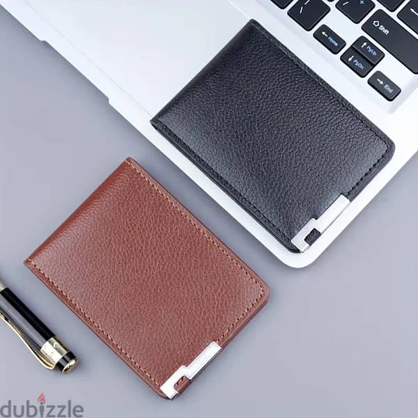 Men’s Slim Leather Wallet | Card Holder with Money Clip 1