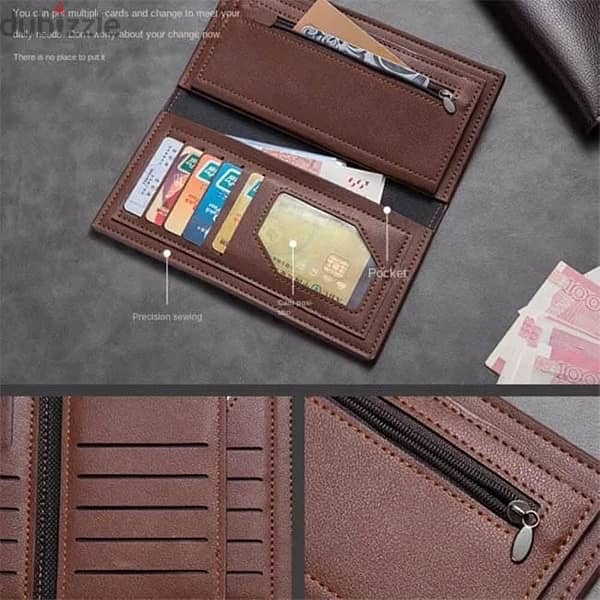 PU Leather Wallet for Men | Durable Coin Purse and Card Holder 2