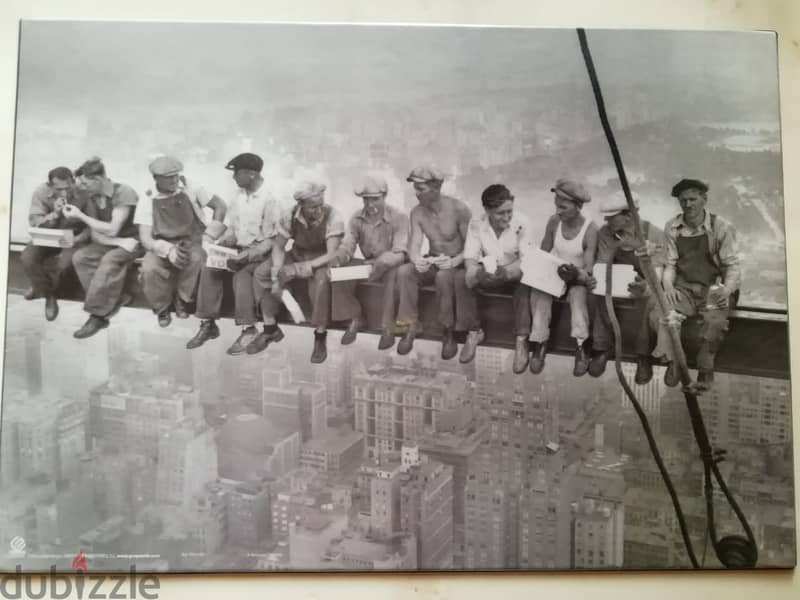 Lunch Atop a Skyscraper, New York Construction, year 1932 photo reprin 0