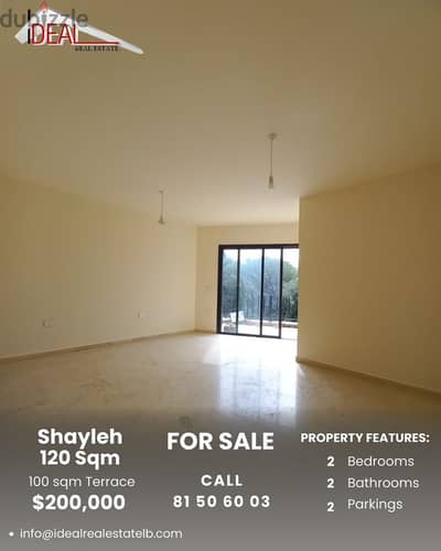 153 SQM Apartment with terrace for sale in Shayleh REF#PG19000