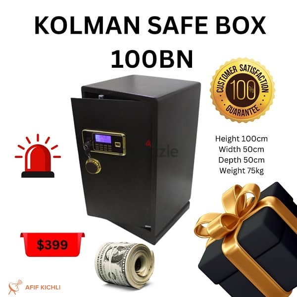 Kolman Safe Box all Sizes New 14