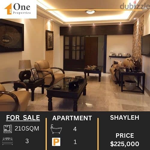 PANORAMIC VIEW APARTMENT FOR SALE IN SHAYLEH 0