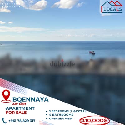 220 SQM Apartment For Sale in Bqennaya