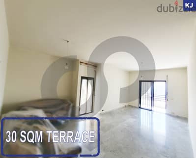 30 SQM TERRACE - covered parking spot IN SHEILEH ! REF#KJ01516 !